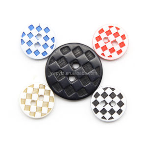 เสื้อเชิ้ตใหม่กระดุมแนวแฟนซีกระดุมกลมแบนด้านหลังชุดกระดุม<span class=keywords><strong>2</strong></span>รูพิมพ์ลายสก๊อตกระดุมเรซินเครื่องประดับเสื้อผ้า - Product Image 2