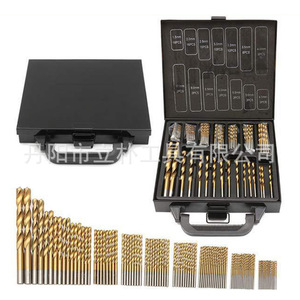 Titanium Plated 99pc Metric Jobbers Length <b>Drill</b> <b>Bits</b> Set For Nonferrous Metals Hex Shank - Product Image 1