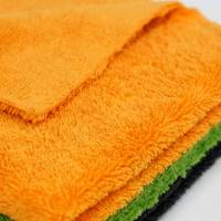 Paño de microfibra de doble cara de pelo alto y bajo, sin arañazos, 500GSM, para eliminación de cera y pulido, proveedor mayorista B2B