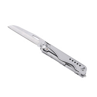 Couteau multifonction de poche pour le camping et la survie avec brise-vitre, ouvre-bouteille, ciseaux