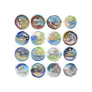 My acket-sellos para la nieve y la montaña, Fondo de jabón para álbum de recortes, lacre, estampado artesanal, papelería, sello de alfabeto, cera de sellado - Product Image 1