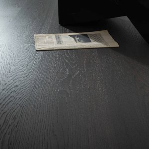 Plancher stratifié multicouche en <span class=keywords><strong>bois</strong></span> massif personnalisable à <span class=keywords><strong>suspension</strong></span>, avec âme en chêne, installation par clips, design moderne flottant - Product Image 5