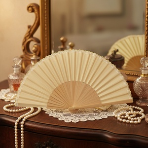 Abanicos de Mano Plegables de Tela, Diseño Único y Personalizable, Mini Abanicos de Bambú Sencillos y Elegantes para Fiestas, Venta al Por Mayor - Product Image 2