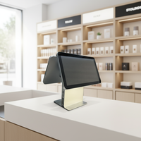 Système de point de vente tout-en-un à écran tactile de bureau avec Windows et Android OS, caisse enregistreuse Intel I5 modèle S15, garantie 1 an