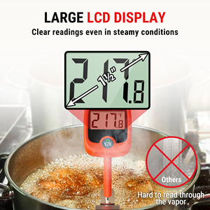 Thermomètre à bonbons ThermoPro TP509 avec pince à pot, thermomètre à viande à lecture instantanée avec écran LCD pour bonbons, sirop d'érable, graisse, <span class=keywords><strong>fromage</strong></span> - Product Image 3