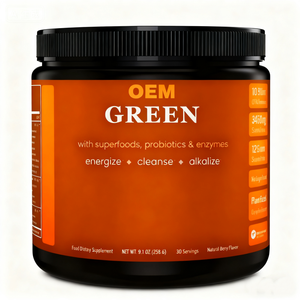 Vendita Diretta dei Produttori OEM di Integratori Alimentari Quotidiani in Polvere Verde Personalizzati, <span class=keywords><strong>Alimenti</strong></span> Salutari di Marca Propria - Product Image 1