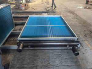 Échangeur de chaleur air-eau en <span class=keywords><strong>cuivre</strong></span> sur mesure avec ailettes en aluminium 600x600 (9,52 mm/12,7 mm/15,88 mm) - Product Image 2