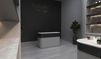 Ensemble de mobilier de luxe sur mesure pour boutique de parfums, comptoirs d'exposition de parfums personnalisés pour l'aménagement intérieur de magasin de parfums