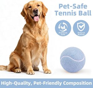 Jouets à mâcher pour chiens personnalisés avec logo, écologiques, en gros, balles de tennis en caoutchouc pour animaux de compagnie, jouets interactifs pour chiens - Product Image 3