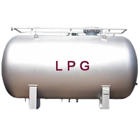 Tanque de Almacenamiento de Gas LPG Horizontal Sobre el Suelo, Estándar ASME, con Soporte, para Almacenamiento de Amoníaco - para Zambia y Nigeria