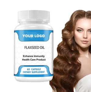 Leinsamen öl kapseln Schwarzkümmel Omega 3 6 9 500mg Leinsamen öl kapseln für die Gesundheit von Herzhaut und Haar - Product Image 1
