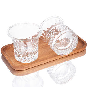 <span class=keywords><strong>Verres</strong></span> à whisky ronds transparents en cristal de 200 ml (6 oz) pour cocktails et jus, avec emballage – Vente en gros - Product Image 2