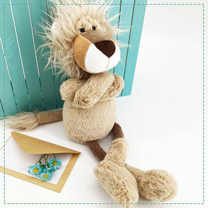 Peluche Lion Jaune en Coton Doux pour Enfants, Jouet <span class=keywords><strong>de</strong></span> Récompense et Décoration d'Intérieur avec <span class=keywords><strong>Personnages</strong></span> Edea - Product Image 1