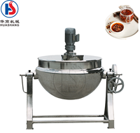 Huashang industriële kantelbare stoomverwarmde mengmachine van roestvrij staal voor levensmiddelen, geschikt voor boter, jam en pinda's.