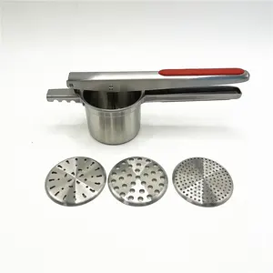 2024 Best Fruit Vegetable Tools Fruit Press Stainless Steel Manual Potato Ricer Masher