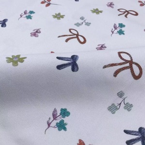 Trung Quốc phong cách Bowknot hoa denim màu xanh in vải cho quần váy áo khoác quần áo túi Giày Hats-Nhà sản xuất bán buôn - Product Image 3