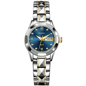 JSDUN 8813 Fashion Custom OEM relogio grace Japanese Movement Waterproof Bracelet Tungsten steel Quartz woman Wrist Watches