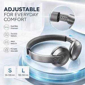 Stimulateur du nerf vague portable M010 en alliage aéronautique, silicone doux pour la peau, taille S/L réglable, appareil de relaxation rechargeable - Product Image 2