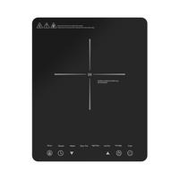 Cuisinière à induction portable 2000W, 8 modes de cuisson, minuteur 3H, plaque de cuisson électrique pour distributeur en gros