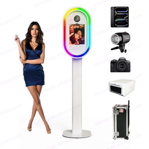 Thông minh bên <span class=keywords><strong>Photo</strong></span> Booth kim loại trường hợp máy ảnh DSLR <span class=keywords><strong>Photo</strong></span> Booth iPad photobooth ngay lập tức in Selfie kiosk với ứng dụng/điều khiển từ xa - Product Image 2