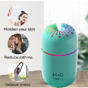 Mini humidificateur portable USB pour voiture, humidificateur ultrasonique pour la maison, diffuseur avec lumières nocturnes colorées, vente en gros - Product Image 3