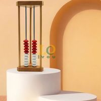 2024 Tendance Mini boulier en bois mathématiques perles en bois Abacus Montessori mathématiques éducatives jouets perles en bois jouet pour enfants enfants CE