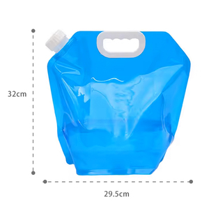 Portable Folding Water Bag <b>for</b> Outdoor Activities Handheld Leakproof and Space Saving - Product Image 3