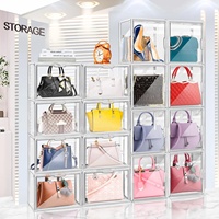 Vitrine transparente anti-poussière en acrylique pour figurines d'anime, statues en résine, modèles de jouets, présentoir de collection intérieur
