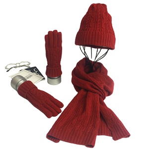 Ensemble d'hiver pour femmes et hommes, ensemble chapeau, écharpe et <span class=keywords><strong>gants</strong></span>, chapeau d'hiver chaud et épais, écharpe, <span class=keywords><strong>gants</strong></span>, accessoires unisexes, cadeau - Product Image 2