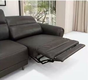 Modern Power Recliner Leather <b>Sofa</b> Set Black 3 Seater Electric Motion <b>Sofa</b> Functional Living Room Couch with USB Charging Port - Product Image 3