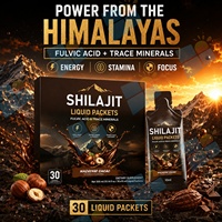Stick Liquide de Shilajit de l'Himalaya, Saveur Noisette Cacao, Acide Fulvique, Oligo-éléments, 10ml, Fabricant de Suppléments Marque Privée