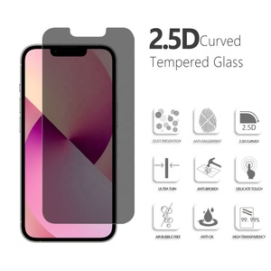 Protecteur d'écran en verre trempé anti-espion pour <span class=keywords><strong>Iphone</strong></span> 15 14 13 Pro 12 Pro Max - Product Image 2