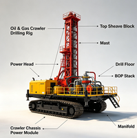 Plateforme pétrolière d'exploration et de forage à vendre, équipement de forage de puits en acier inoxydable