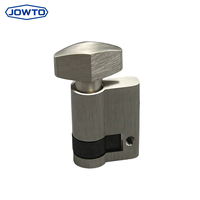 Serrure à cylindre simple en laiton moderne de 50 mm avec bouton rotatif, installation par vis pour quincaillerie de sécurité de porte de bureau commerciale
