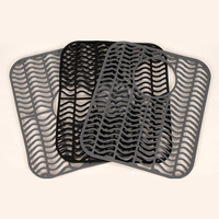 Tapis de protection pour évier de cuisine en silicone résistant à la chaleur, pliable, antidérapant, avec grille pour évier en porcelaine et drain arrière