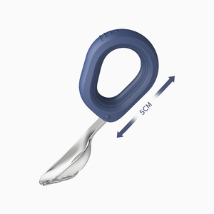 Cuchara de silicona de acero inoxidable para bebé, tenedor, cuchara de alimentación para bebé, tenedor, cuchara de acero inoxidable de silicona para niños, 2 uds. - Product Image 6