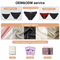 Culottes menstruelles anti-fuites personnalisées en usine OEM, tailles XS à XXL, protection 4 couches, absorbantes, réutilisables, sous-vêtements menstruels pour femmes