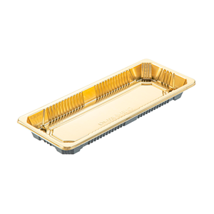 Boîte ronde personnalisable en feuille d'or avec couvercle anti-buée haute transparence, conteneur d'emballage alimentaire en PET de qualité alimentaire pour sushis - Product Image 6