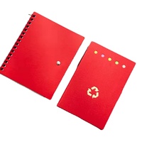 Organiseur de bloc-notes rétro marron à spirale pour le bureau et l'école