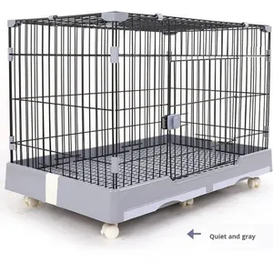 Manufacturer Wholesale Cat/Rabbit/Dog <strong>Breeding</strong> Household <strong>Small</strong> Medium Large Drawer Style Metal Wire Frame Pet <strong>Cage</strong> Easy Clean - Product Image 5