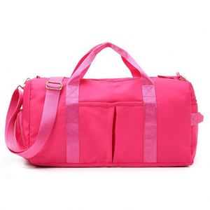 Bolsas de Deporte Personalizadas con Logotipo, Bolsas de Viaje Impermeables para Mujer, de Gran Capacidad, Color Rosa - Product Image 2