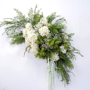Decorazioni Floreali per Matrimoni, Tappeto Verde Artificiale per Esterni, Fiori per Corridoio, Centrotavola Bianchi, Composizioni Floreali - Product Image 2
