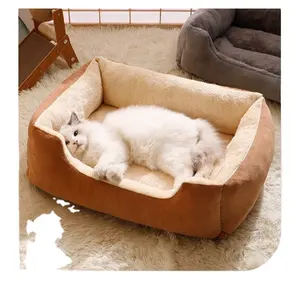애완 동물을 위한 고양이 침대, 애완 동물 침대 매트리스 중형 및 대형견용 편안하고 따뜻한 직사각형 침대, 고양이 애완 동물