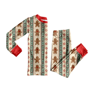 Ensembles de pyjama de Noël pour enfants filles, haut à manches longues et pantalon imprimés de Noël, 2 pièces, tenues de nuit pour les fêtes - Product Image 6