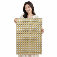 Panneau décoratif en maille tissée acrylique PETG pour hôtel, meubles, armoires, portes, avec design graphique, Chine