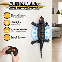 Nouveauté EPT : Gecko RC grimpeur mural rechargeable, jouet lézard télécommandé avec lumière et rotation à 360° pour enfants