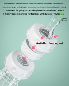 Biberones Antiderrames <span class=keywords><strong>con</strong></span> Logotipo Personalizado al por Mayor, OEM, ODM, Calibre Estándar de 240 ml, Juego de Biberones de PP <span class=keywords><strong>para</strong></span> Bebés <span class=keywords><strong>con</strong></span> Manos Libres - Product Image 5