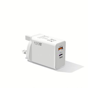 120W QC3.0 USB ชาร์จเร็วมากอะแดปเตอร์จ่ายไฟชาร์จเร็วพิเศษ6A USB C สายข้อมูล Type C ปลั๊กชาร์จโทรศัพท์มือถือ - Product Image 1
