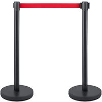 Poteaux de séparation en acier inoxydable avec corde en velours pour tapis rouge, poteaux de guidage pour gestionnaires, fournitures hôtelières et de restauration