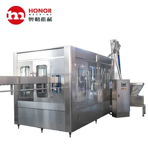 Honor Machine Complete Automatic syrup mixing type juice filling machine /production equipment/packing machine